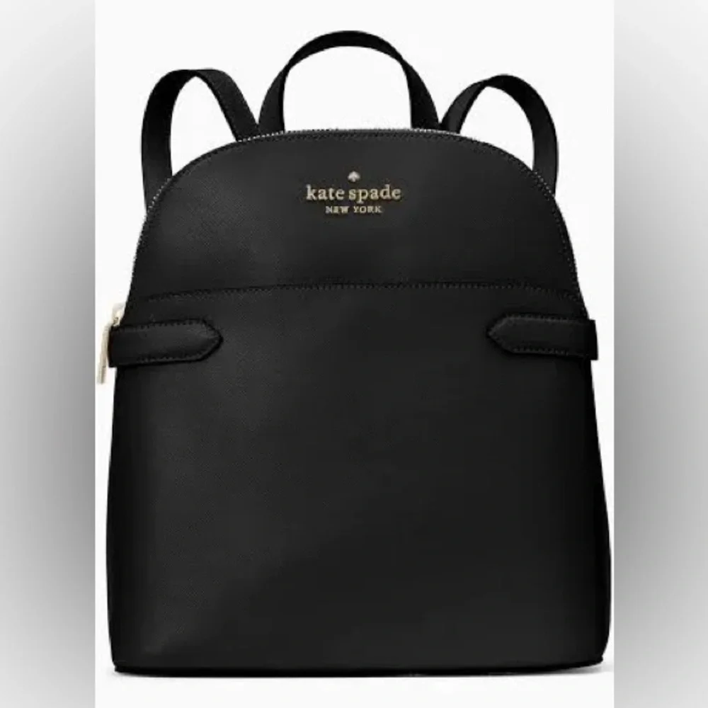 kate spade black saffiano leather backpack